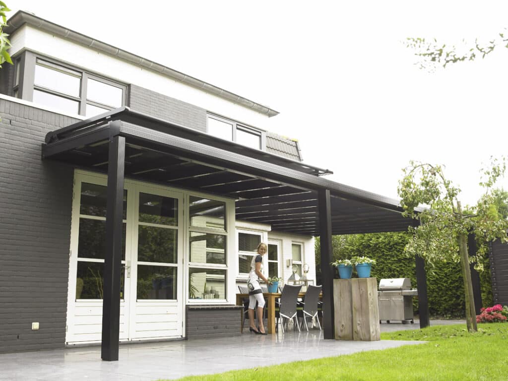 terrasoverkapping met glas
